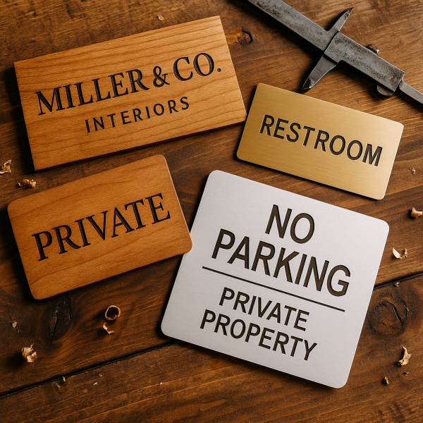 Schilder von klein bis mittel